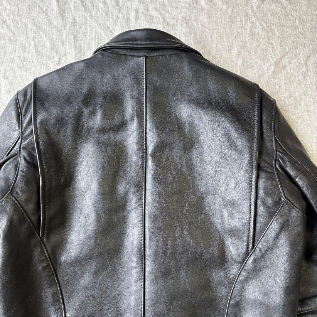 王者 vanson 傑作 シングルライダース 9D キルティング ブラック 38