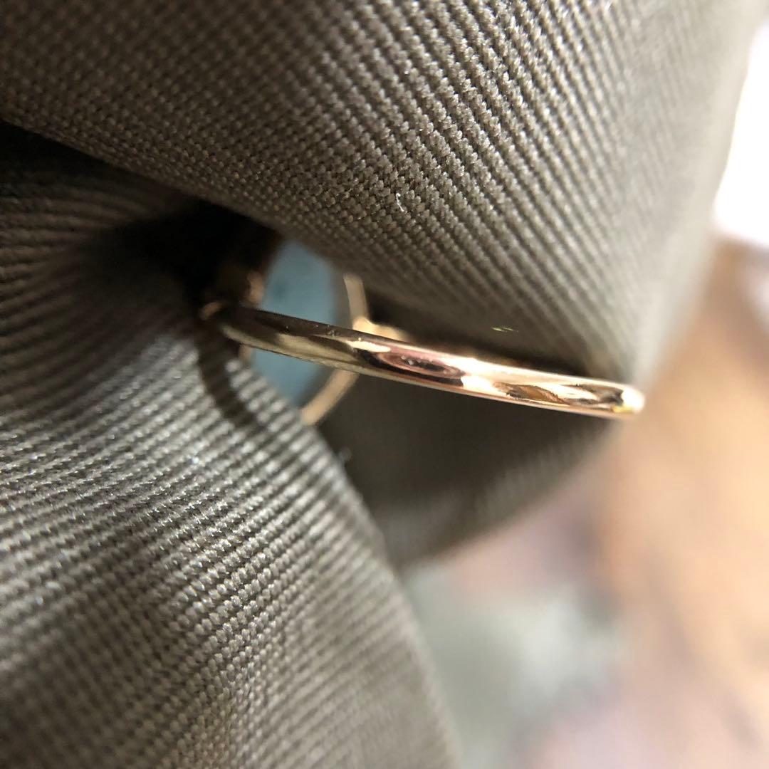 【3連休限定値下げ】agete アガット K10 ラリマー リング 11号