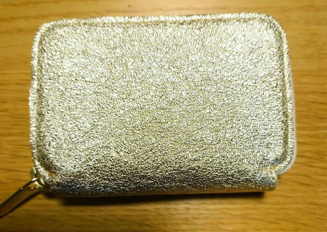 ナダヤ　コンパクト財布　ゴールド