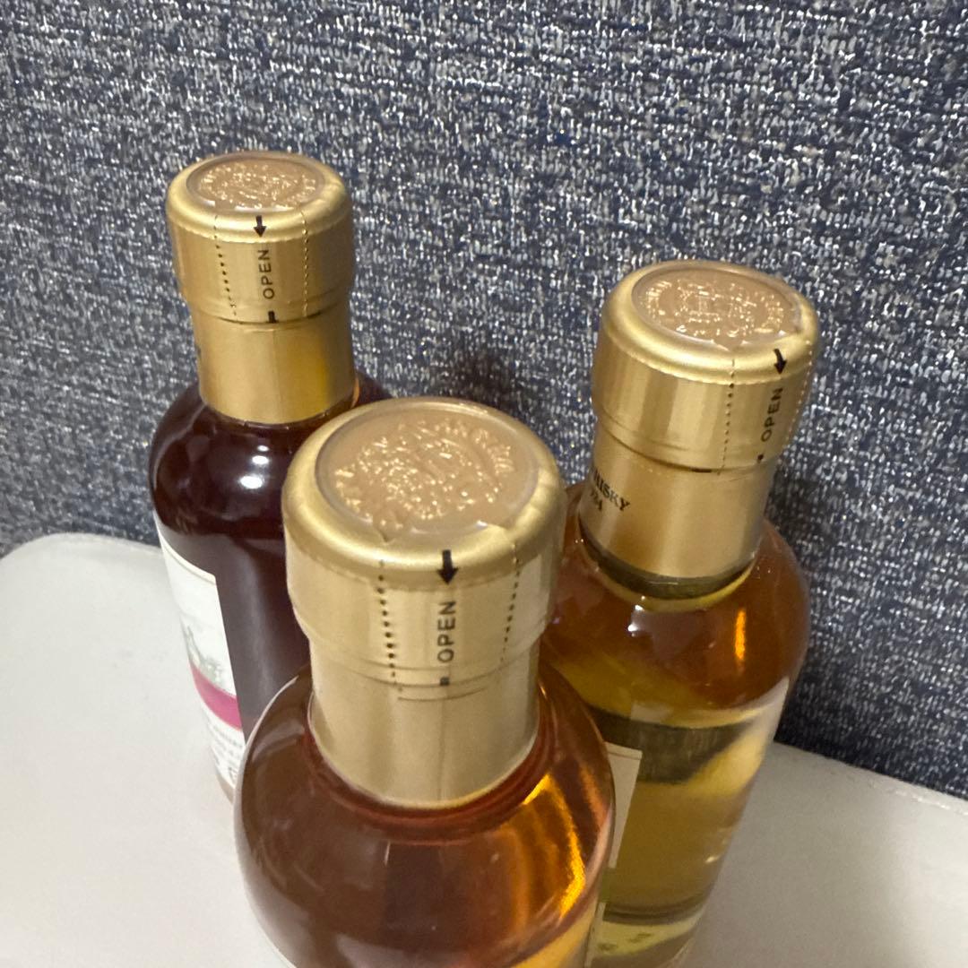 ニッカウイスキーシングルモルト宮城峡 3種セット　VSOPブランデ−サービス