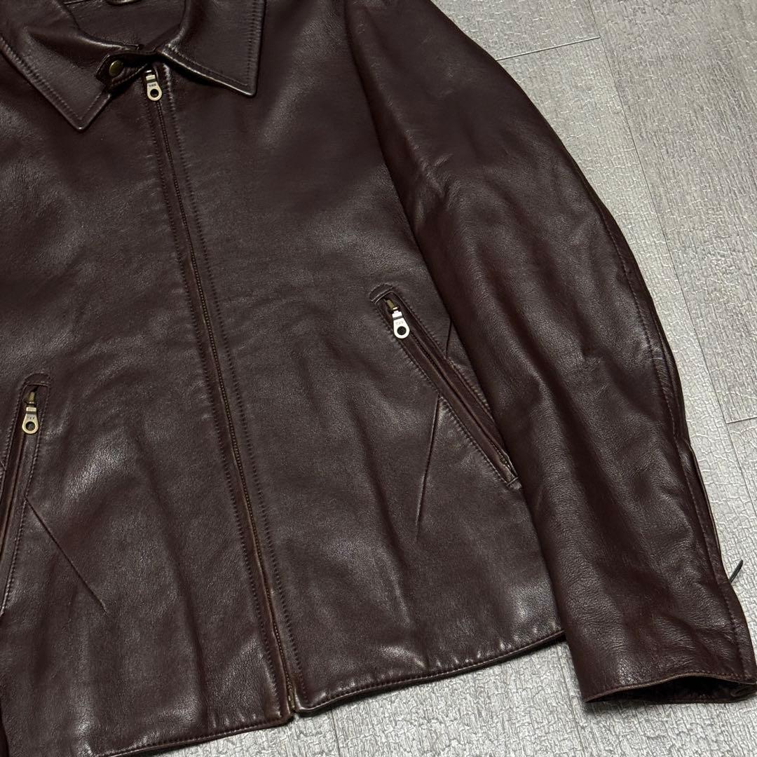 80s 90s vintage レザー スイングトップ 羊革 上質 アーカイブ