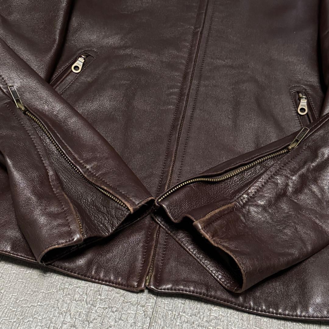 80s 90s vintage レザー スイングトップ 羊革 上質 アーカイブ