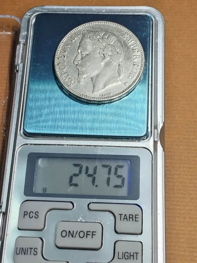 hab005 ナポレオン3世 1869年BB. 銀貨 5フラン