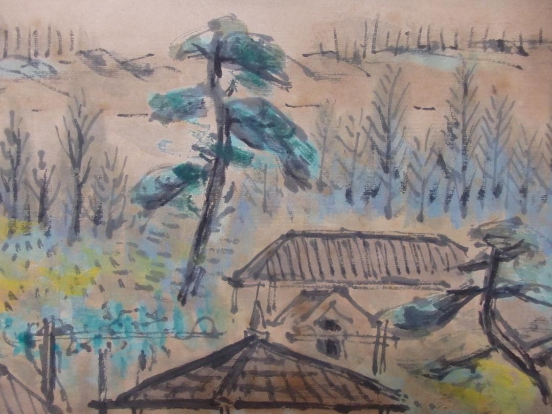 逸品 高橋五仙子『白山灘』明治大正昭和初期を描く新潟の風景画 直筆本物保証 扁額