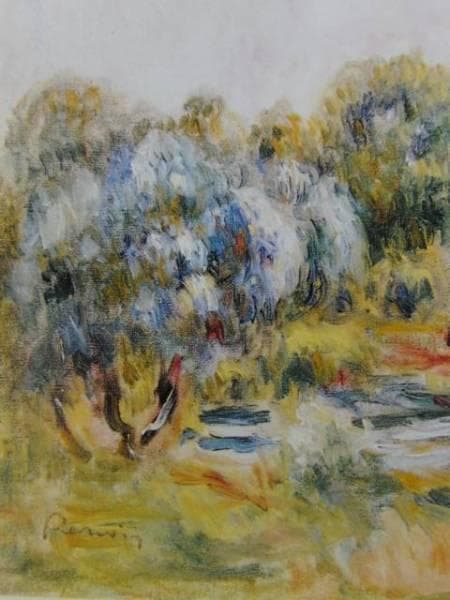 ルノワール、「PAYSAGE A CAGNES」、海外版超希少レゾネ、新品額付