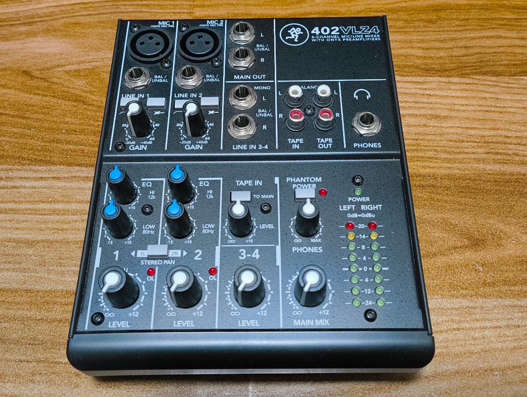 MACKIE 402VLZ4 アナログミキサー 4チャンネル ケーブルオマケ付き