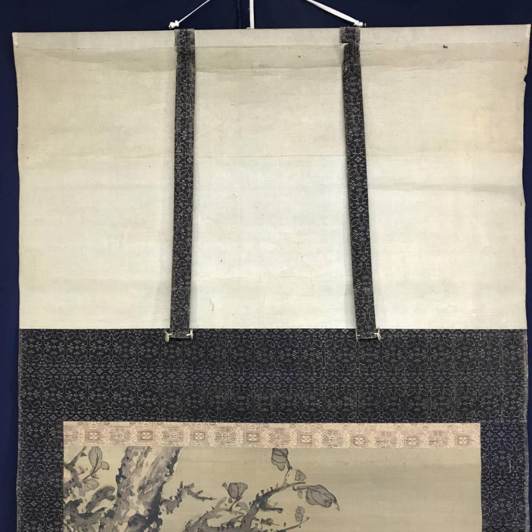 模写/小田海僊/百谷/鯉図/遊鯉図/游鯉図/掛軸/名家伝来AE-288