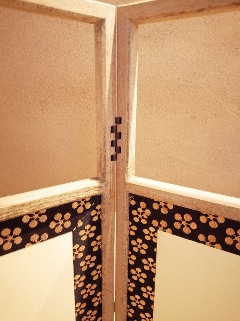 【茶道具】利休梅紋網代風炉先屏風　風炉先　風炉先221