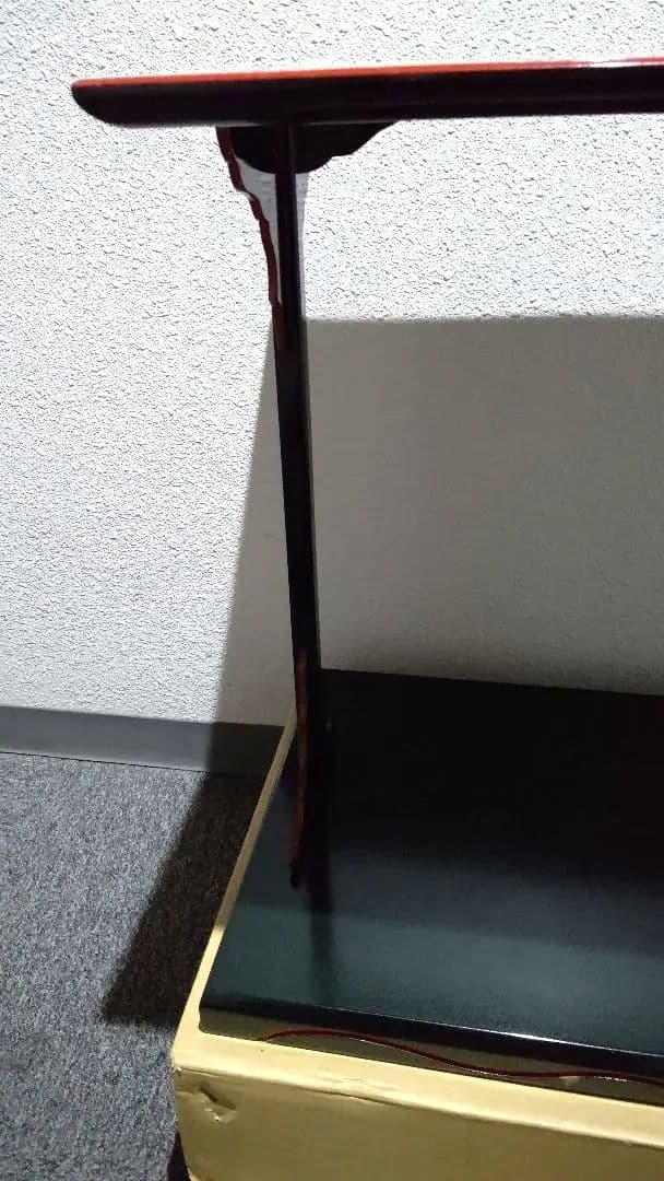 茶道具、及台子、宗旦好、青漆爪紅、ちか15番