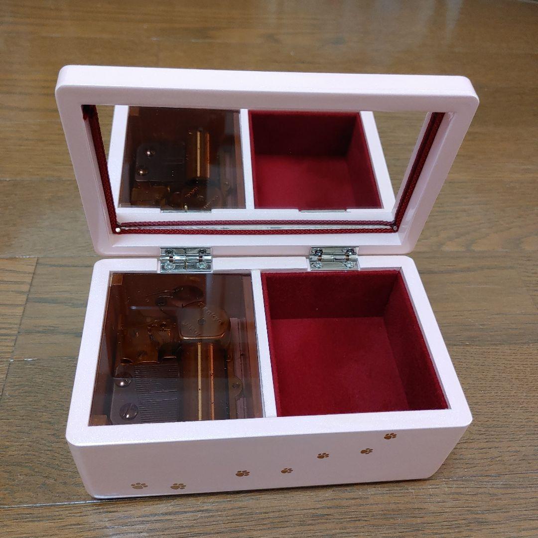 【新品】オルゴール 30弁 会津塗り小物入れ 猫 ネコ