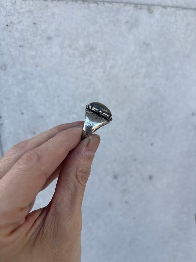 【希少】 ナバホ族のジュエリー F.Arviso ターコイズリング17号