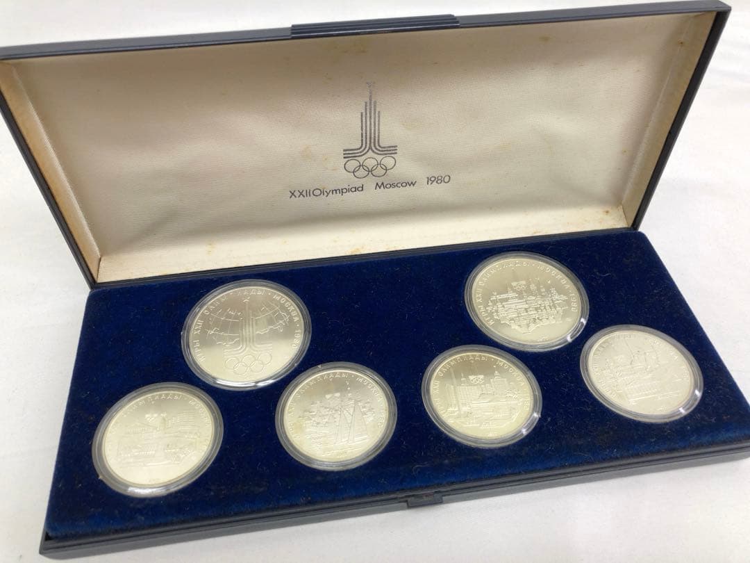 1980年モスクワオリンピック 五輪 記念銀貨6枚セット　133g