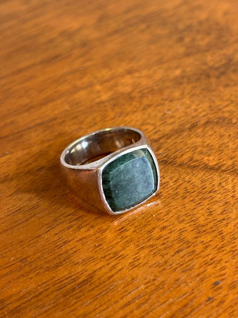 TOM WOOD クッションリング　グリーンマーブル　54