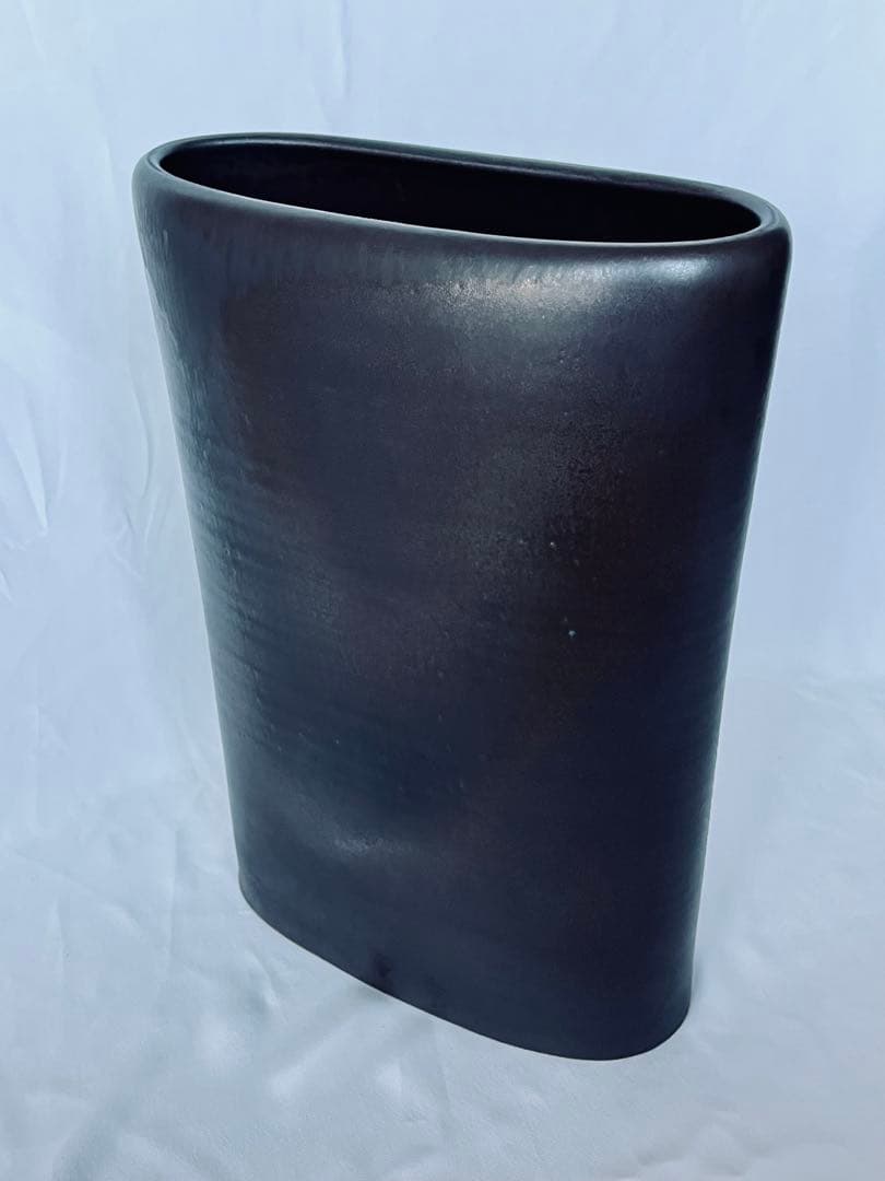 【美品】木森基人 益子焼 大型作品 象嵌紋壺