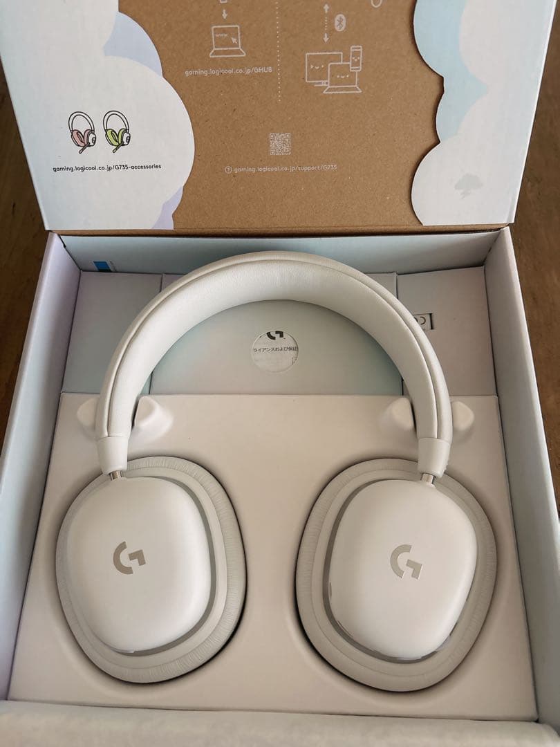 ロジクール G735 ワイヤレスゲーミングヘッドセット ホワイト