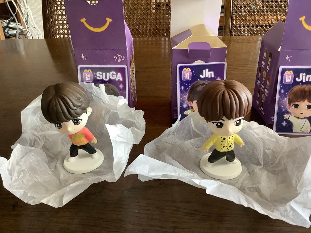 マクドナルドコラボ　BTSフェギア7体