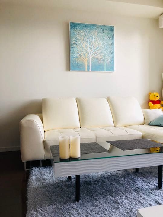 超美品 本日限定価格❣️手描き油絵~冬樹(リビング)