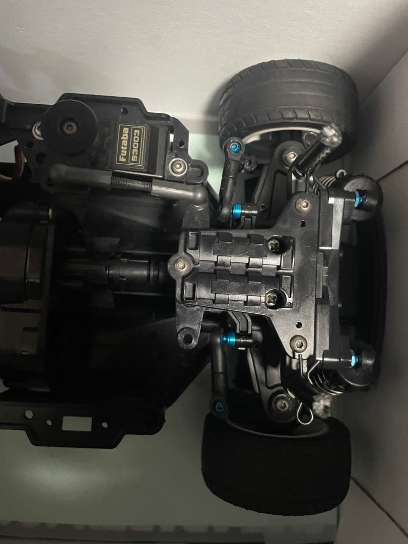 タミヤ MB-01シャーシ、 フィアットアバルト1000ボディ付き、サーボ