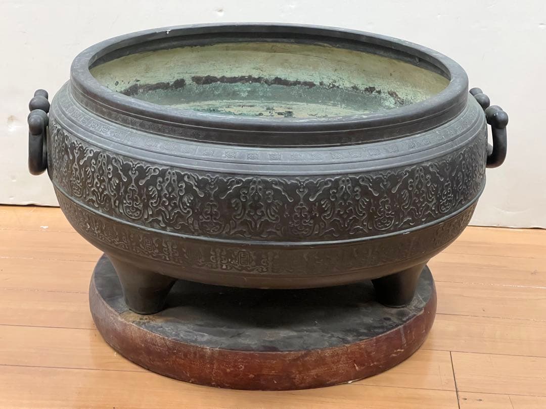 超大銅火鉢　￼直径52cm ￼￼送料込み