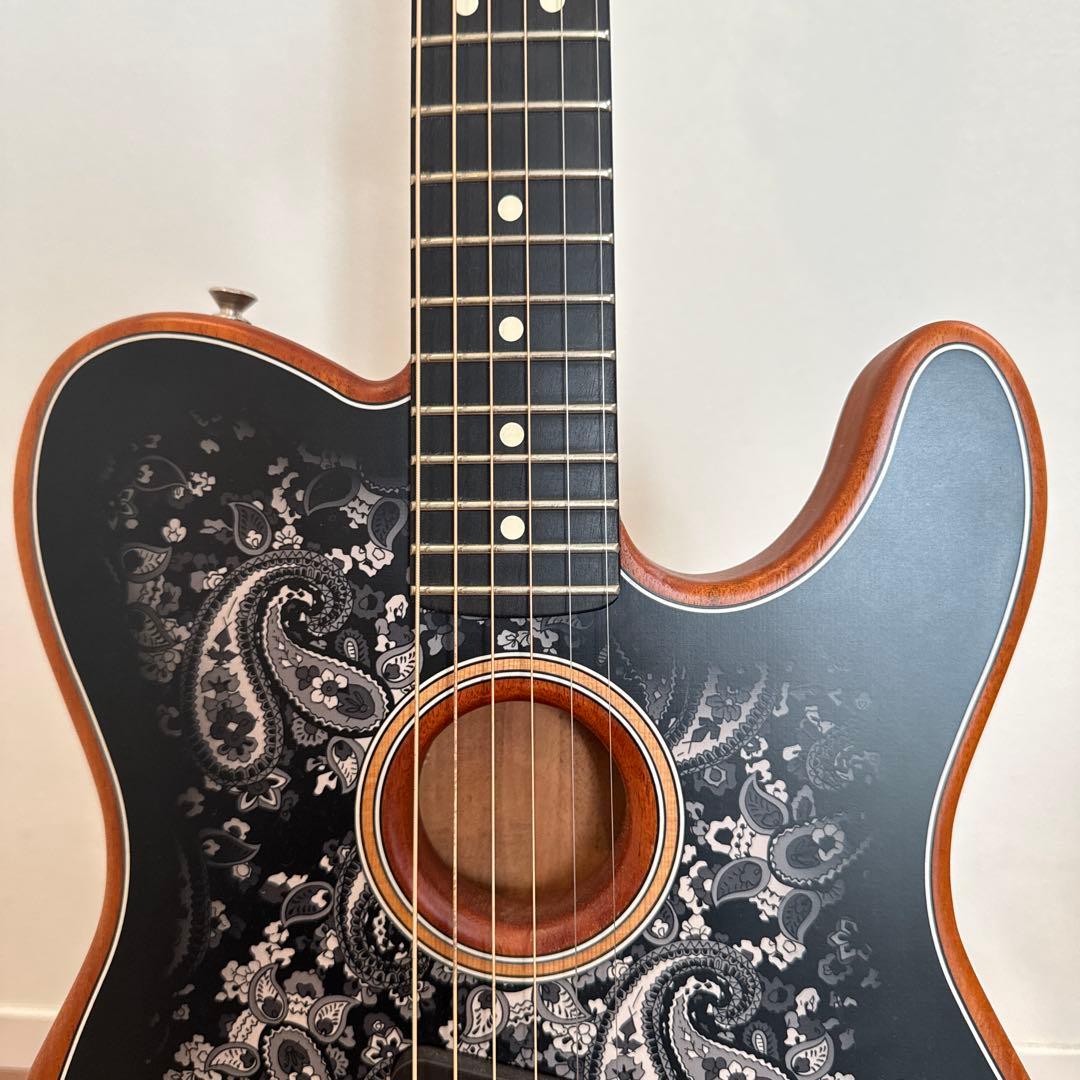 Fender American Acoustasonic ブラックペイズリー