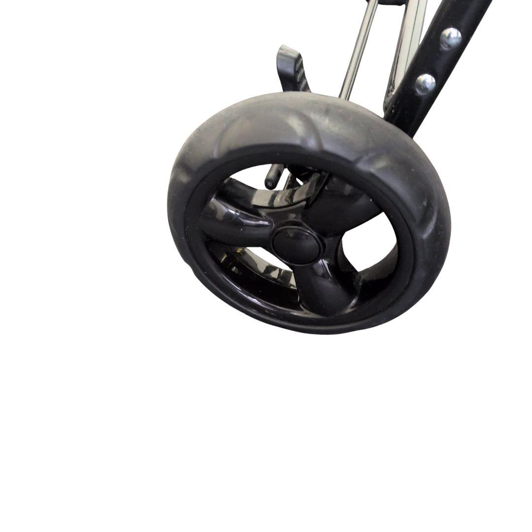 【美品 送料無料】GEX わんわんカート デラックス　多頭用　水玉　黒