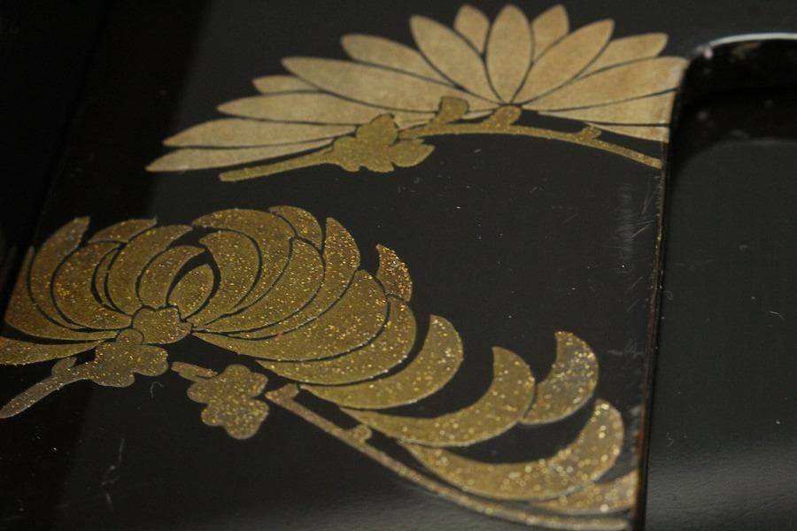 桐蒔絵 硯箱 共箱(K-YC506)