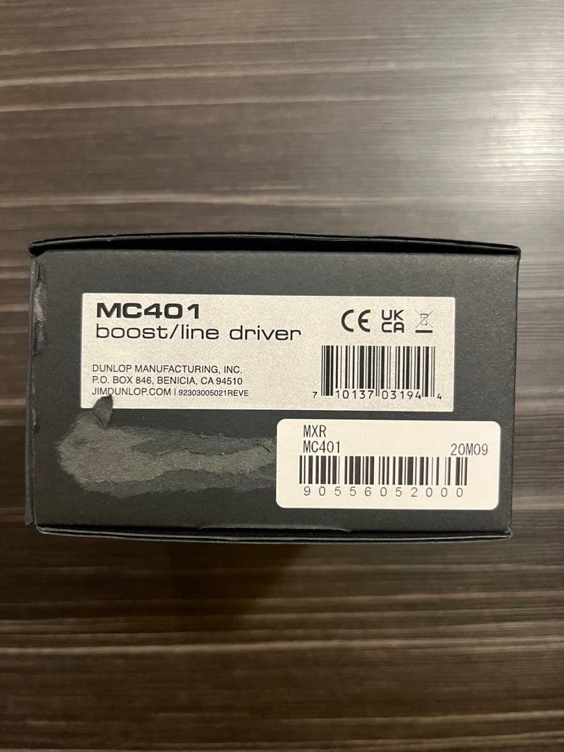 MXR MC401 ブースト/ラインドライバー　クリーンブースター　エフェクター