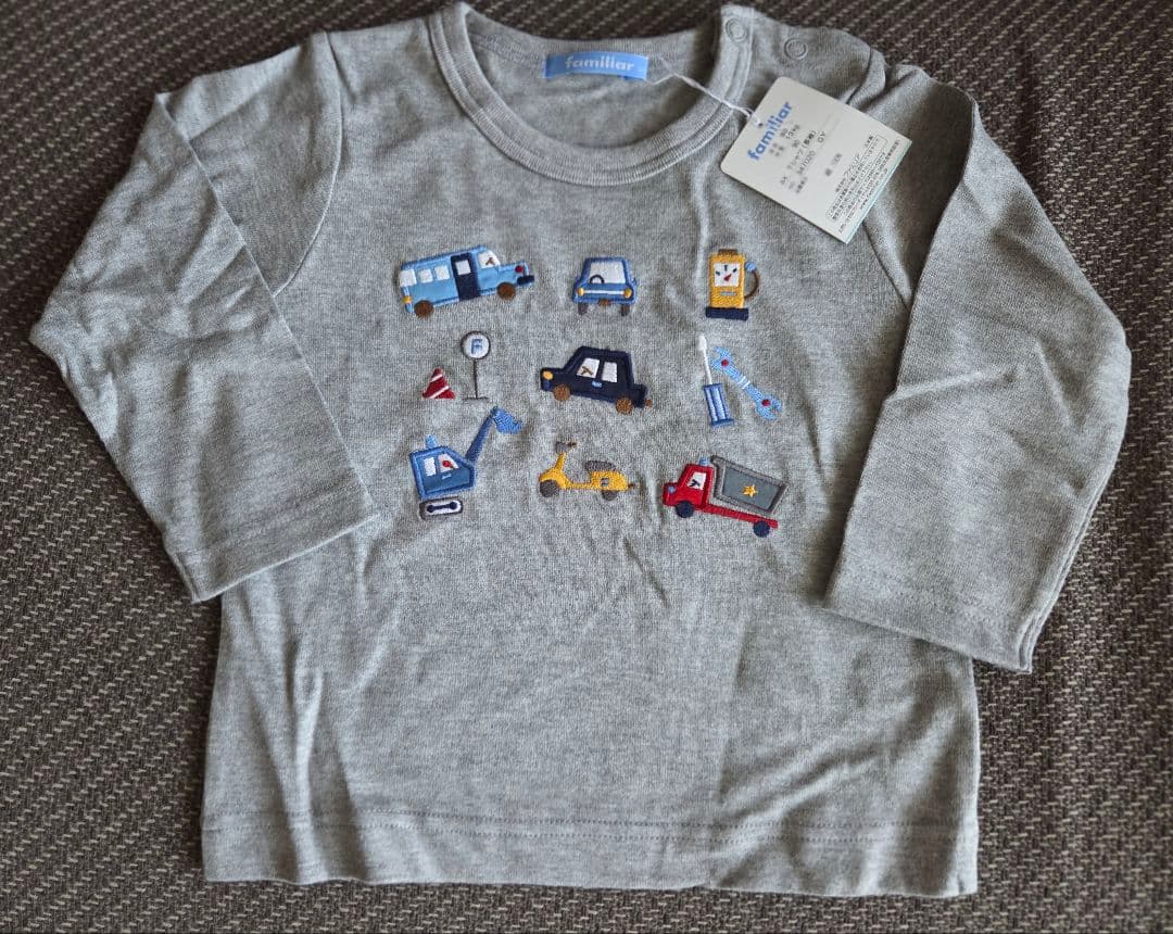 ベビー服 familiar セット 車 長袖 長ズボン 靴下