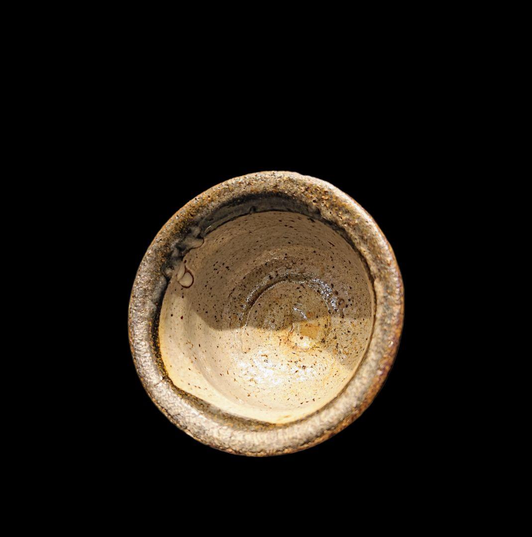 ■唐津焼 丸田宗彦 唐津皮鯨ぐい呑 共箱、共布、栞揃い #ぐい呑み #丸田宗彦