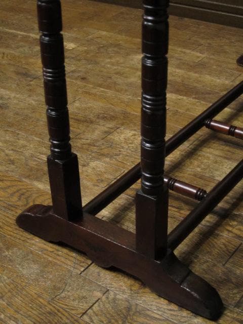 英国 イギリス アンティーク 挽物装飾 タオルスタンド/タオル掛け/ハンガー