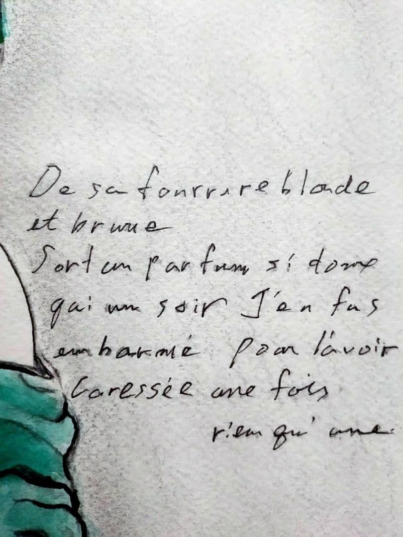 【F6号】藤田嗣治【猫を抱く少女】手描き/サイン・鑑定書有り/鉛筆/ペン/水彩