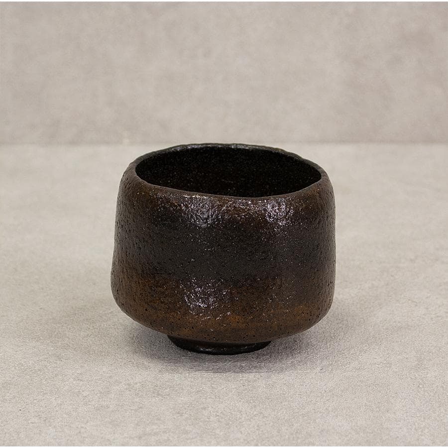 三代 佐々木昭楽 長次郎禿写し 黒楽茶碗 共箱 茶道具 抹茶茶碗