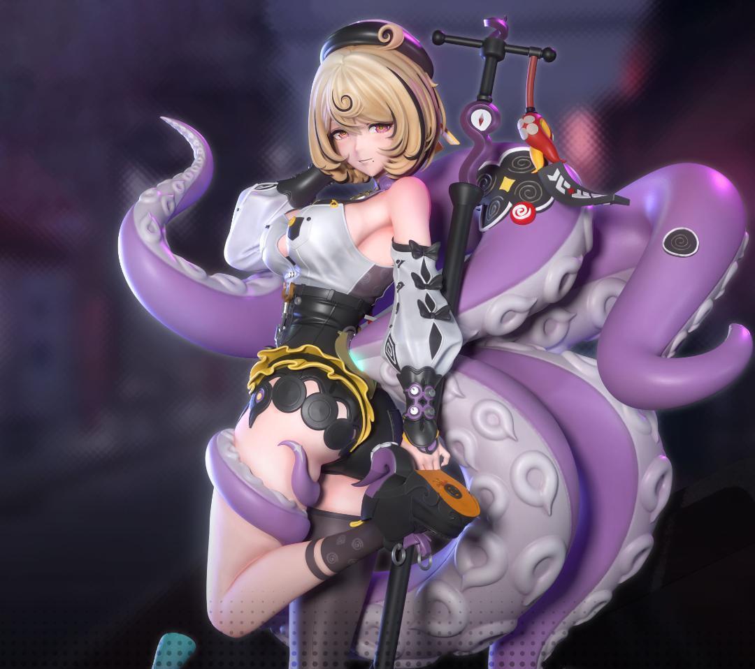 1/7　27ｃｍ　未塗装 未組立　イドリー・マーフィー　ZZZ　ゼンゼロ　怪啖屋