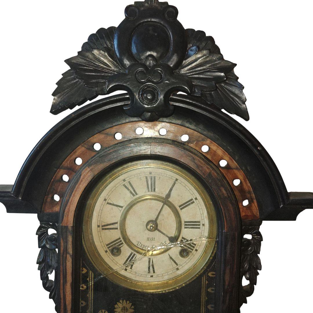 k*e様 明治レトロ　精工舎　黒柿柱時計　動作確認済み
