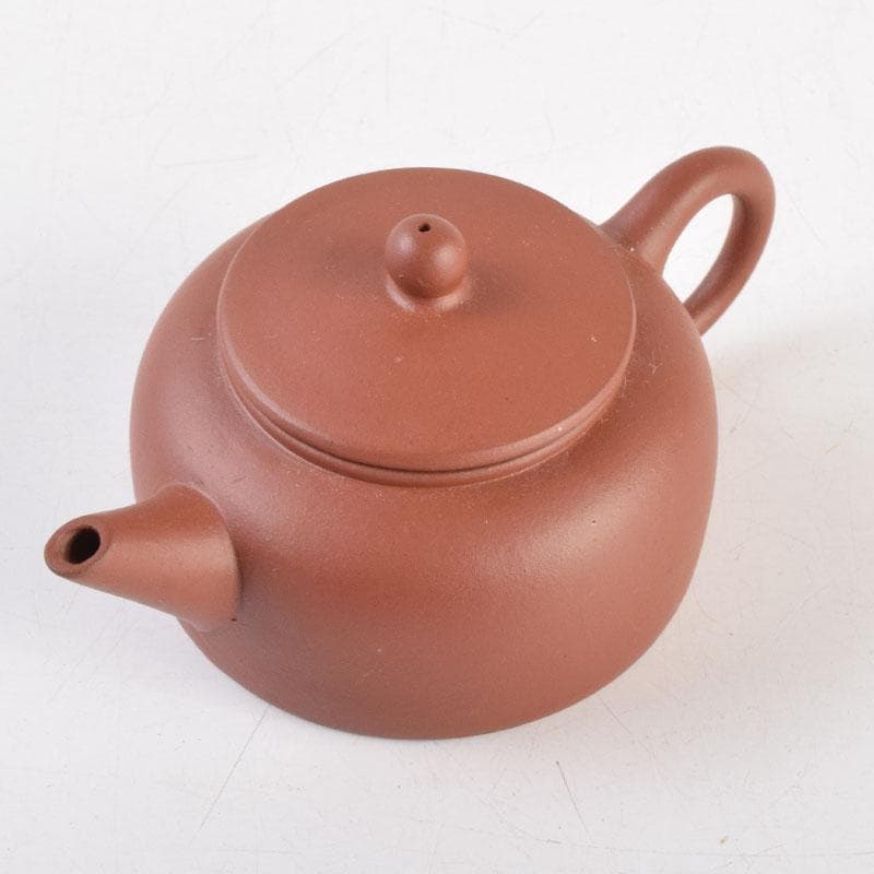 中国　荊渓恵孟臣製　紫砂　朱泥　急須　茶壷　V　9219