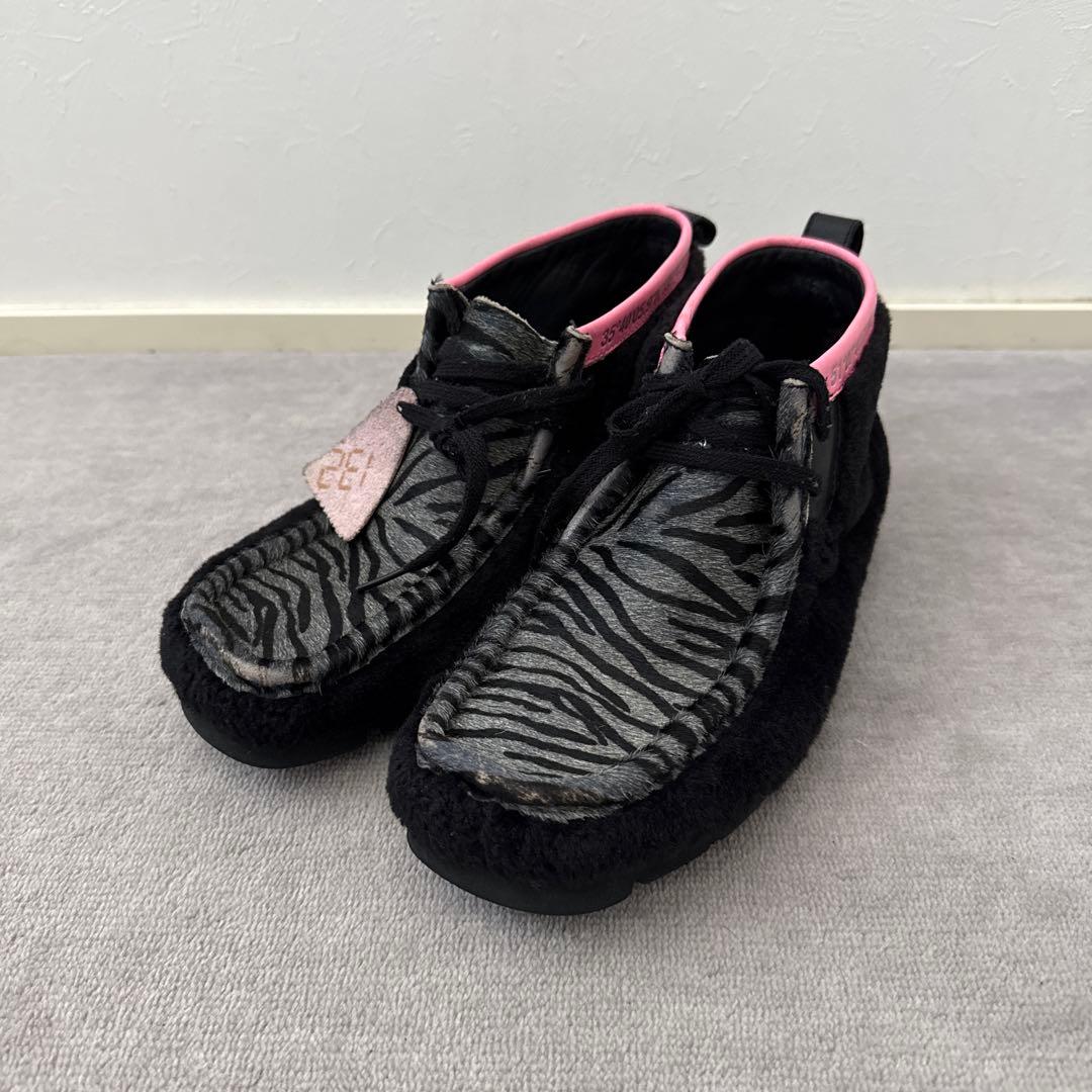 Clarks×atmos クラークス　アトモス　ワラビーブーツ　ムートン　ハラコ