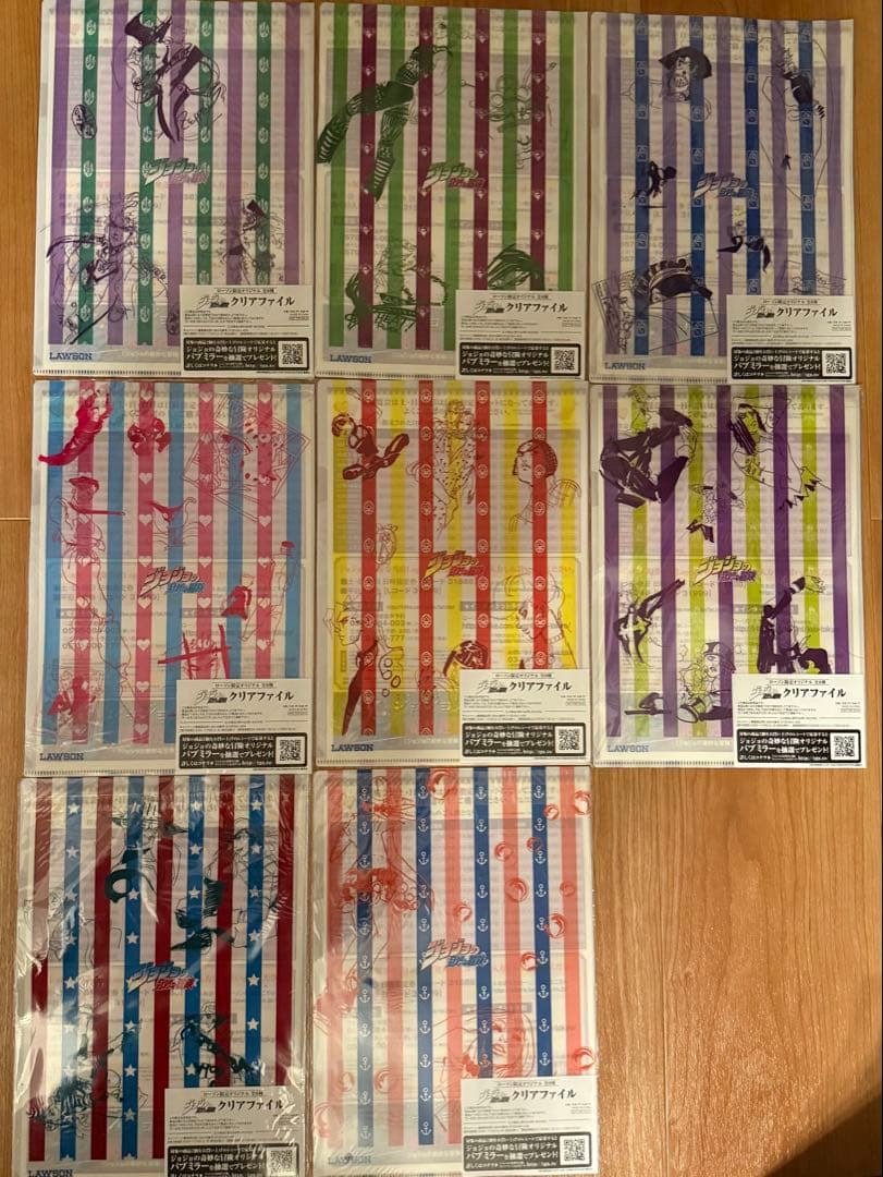 【おまけ付き】2012ジョジョ展限定 ジョジョの奇妙な冒険 クリアファイルセット