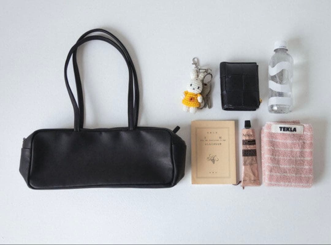 難あり　a アー　フルートバッグ　ブラック　レザー