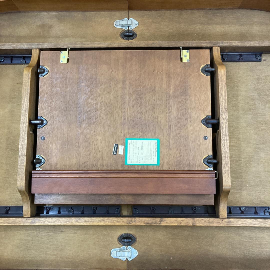 【マルニ】伸長式　ダイニングテーブル　エクステンション　大型180-238cm