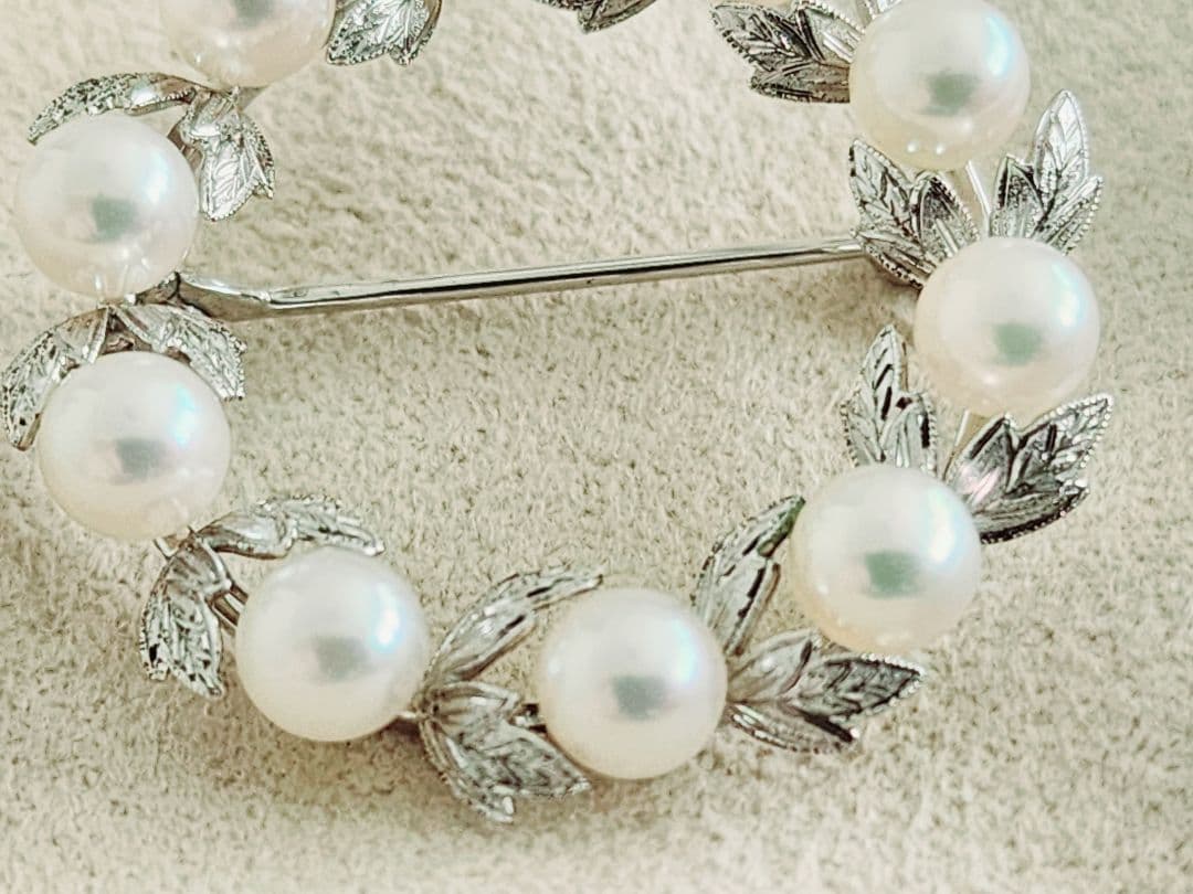 ミキモト ブローチ　ミキモト サークル ブローチ　ミキモト パール ブローチ