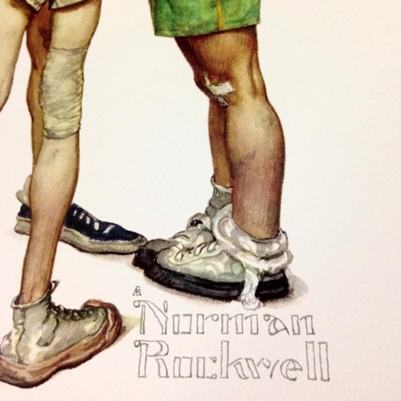 額装品/Oh、 Yeah/ノーマン ロックウェル/アート/ポスター/インテリア