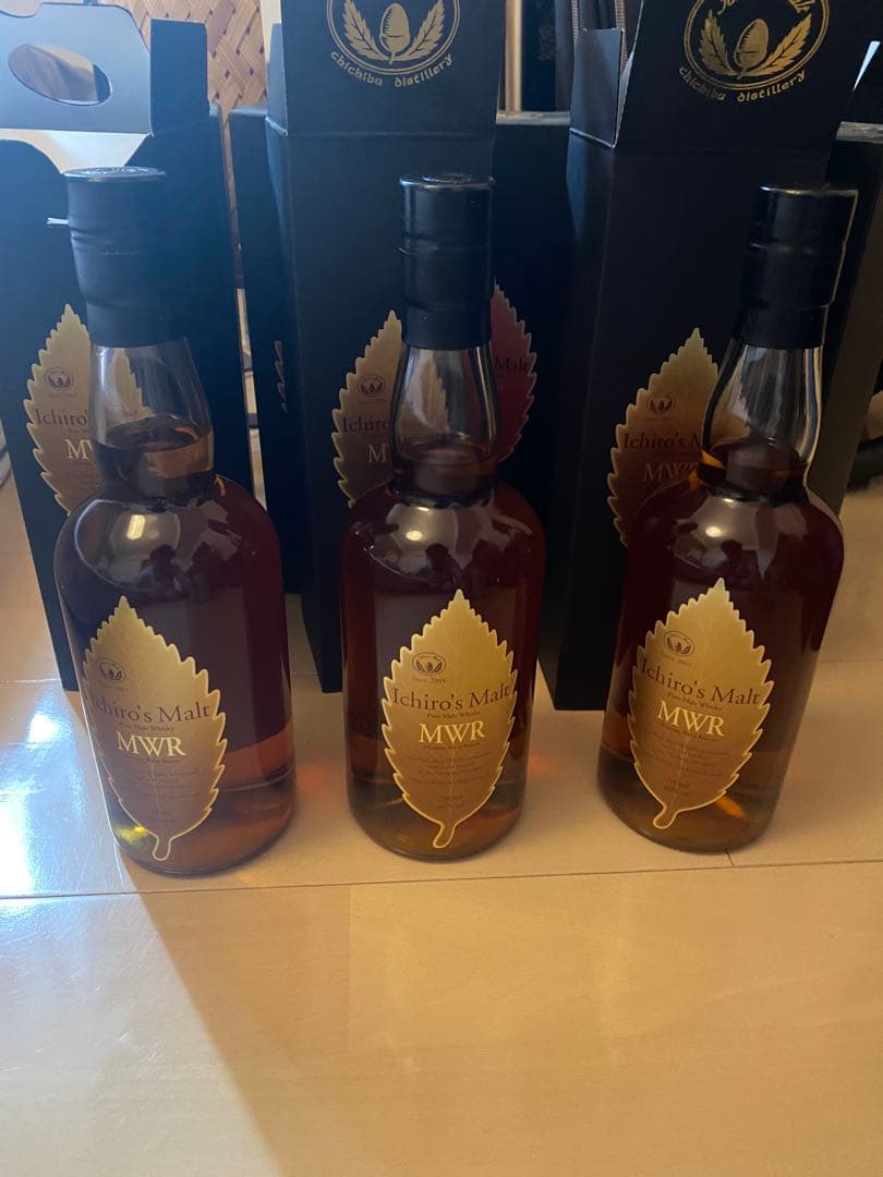 イチローズモルト　6本セットウイスキー 黒いボックス入り