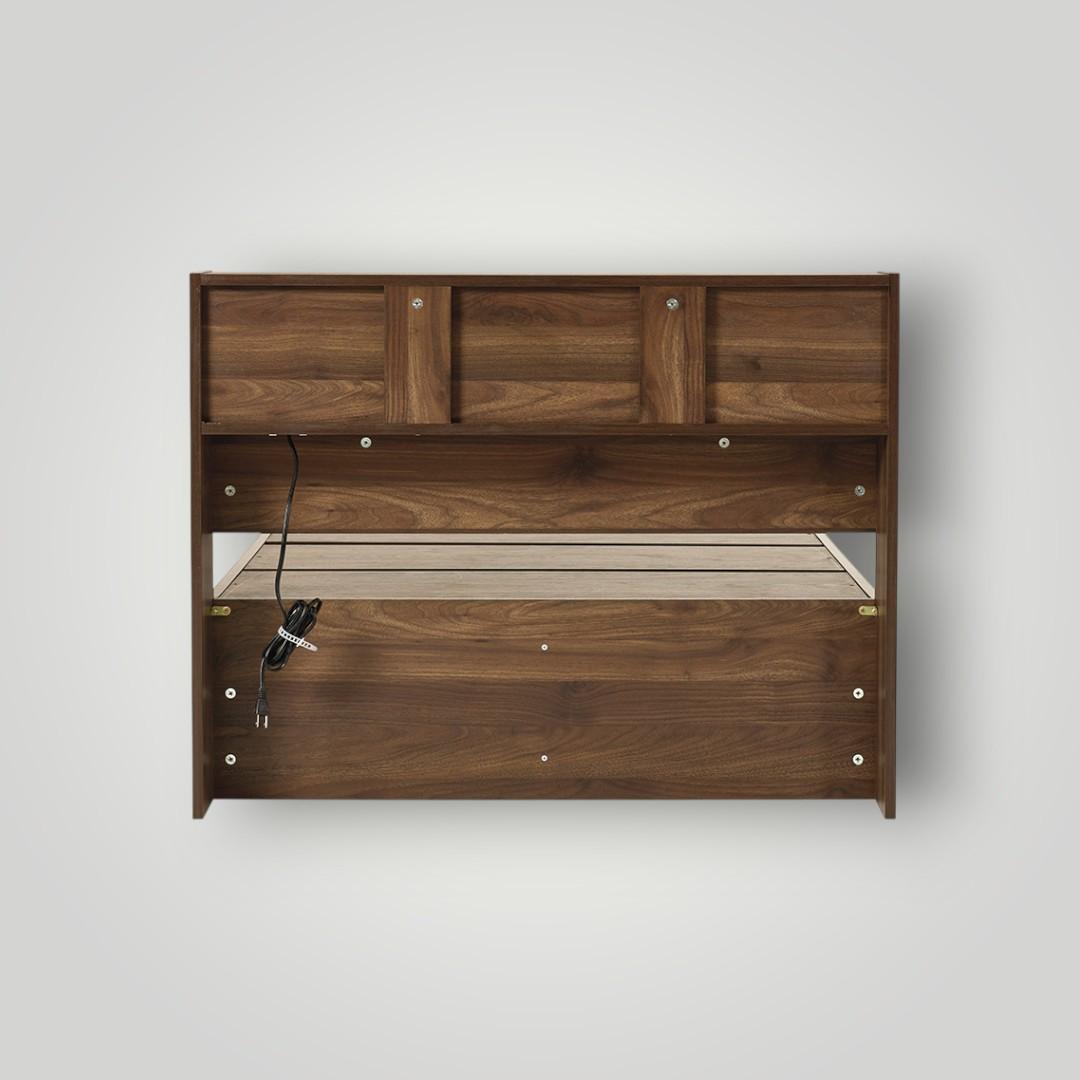 大容量収納付きヘッドボードベッド S　　シングルベット