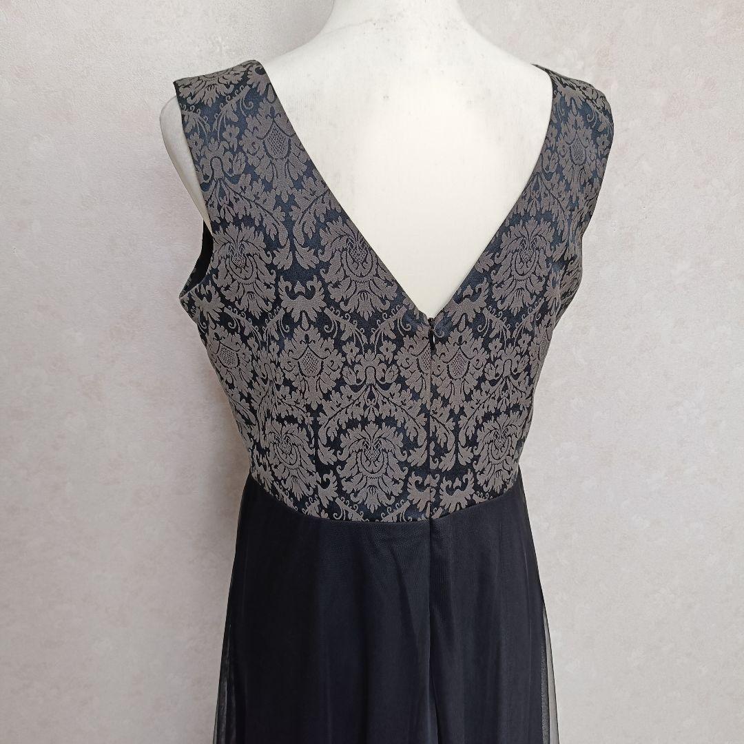 【未使用】アールズガウン ロングドレス＆ボレロ マザーズドレス 結婚式 黒 XL