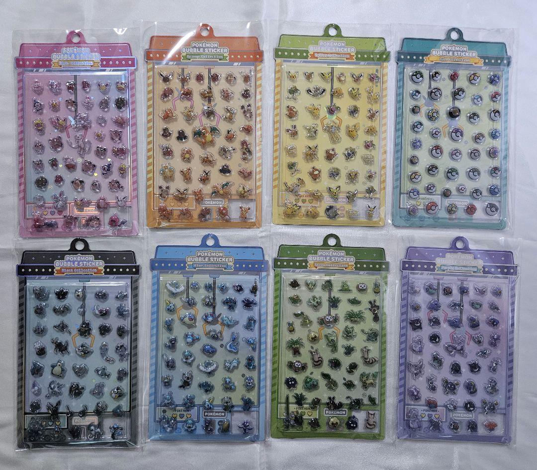 韓国限定 メタモン ポケモン　ボンボンドロップ 3D 　シール 8種類
