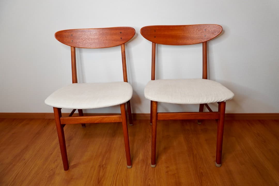 ACTUS H.W.F マホガニー エクステンションテーブル&チェア2脚