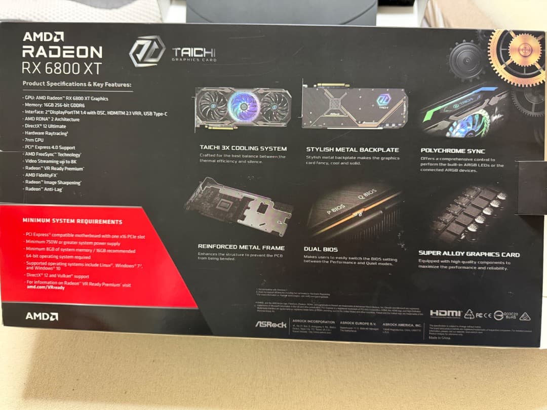 ASRock RX 6800 XT グラフィックカード