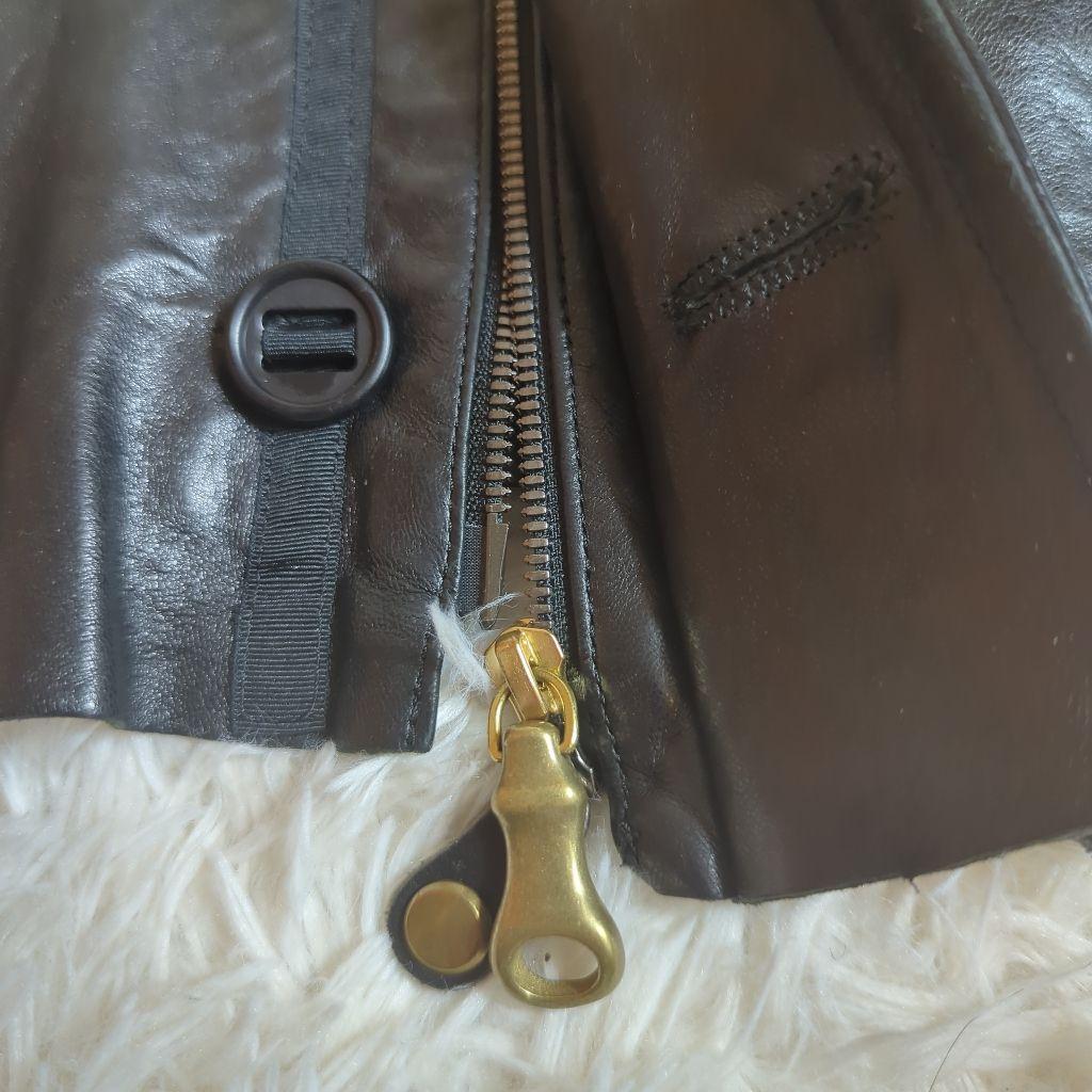 BAREFACE レザー シングルライダース ラムレザー L光沢 48