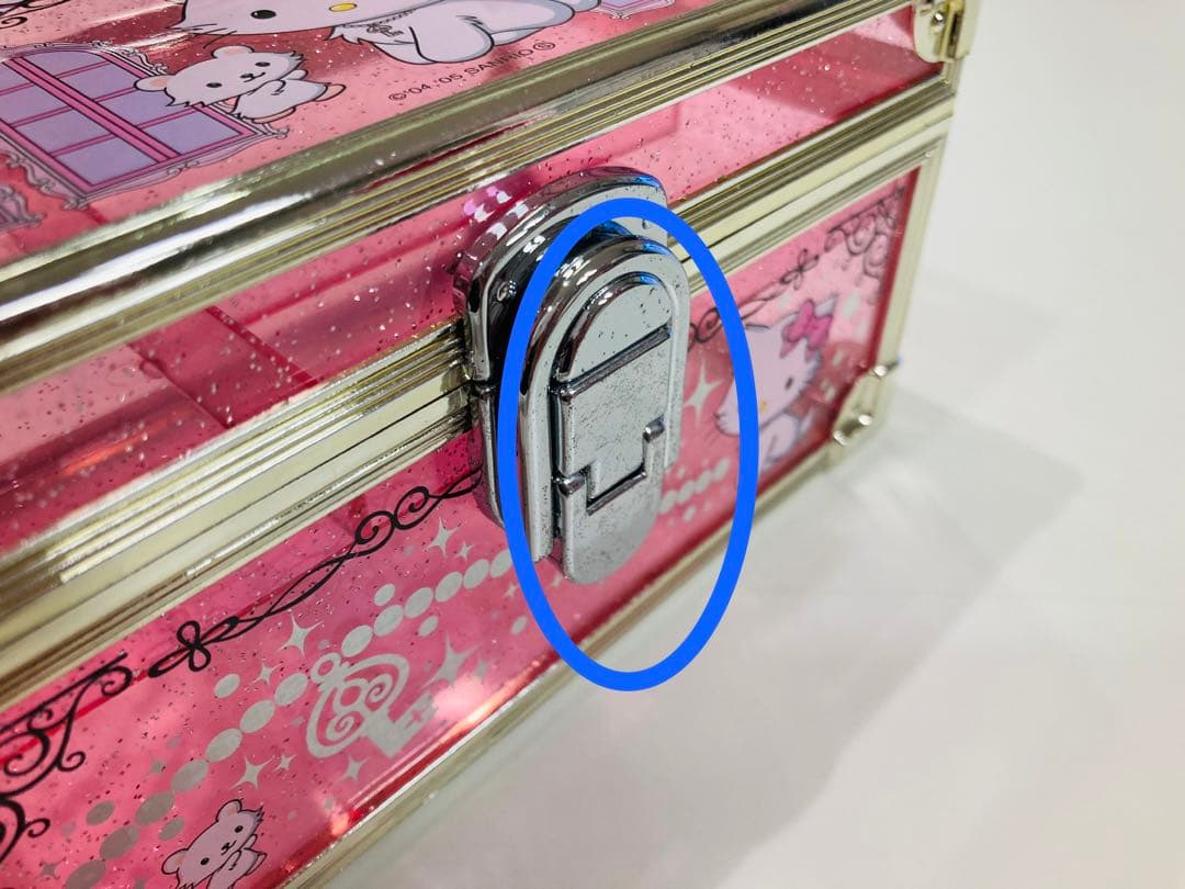 【美品】チャーミーキティ ✨️レア✨️ バニティケース 2005 レア ピンク ラメ