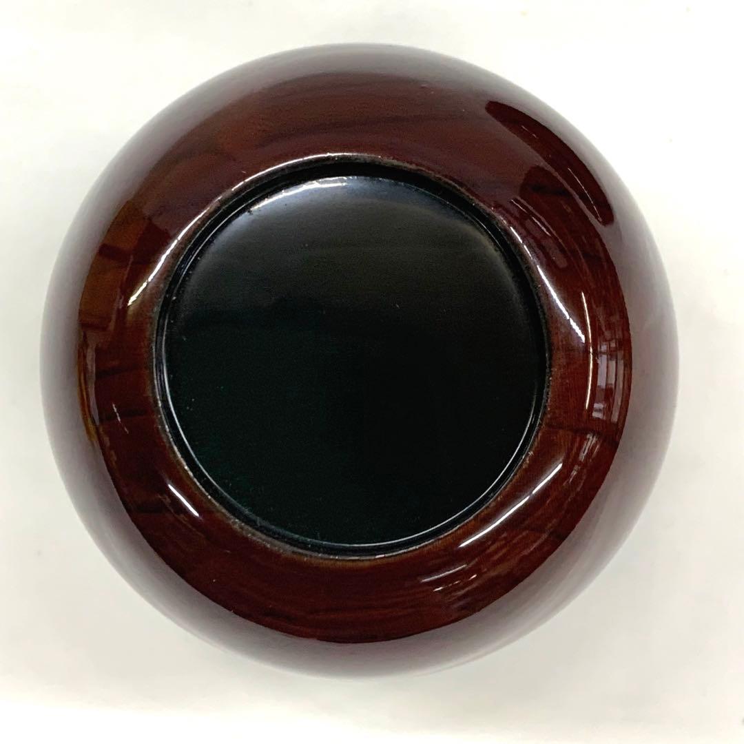 【大棗　藤袴　溜】長谷川祐斉　共箱